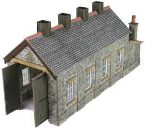 Metcalfe PN932 N SCALE STONE SINGLE TRACK ENGINE SHED