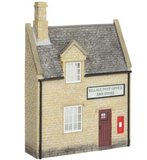 Bachmann Scenecraft 44-296 Low Relief Honey Stone Post Office and Shop OO Gauge