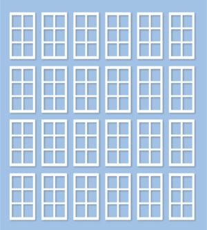 Peco - Ratio 139 GWR Window Frames Signal Box Window Mouldings - OO Gauge