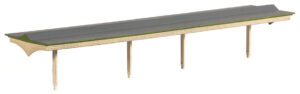 Peco - Ratio 225 Flat Roof Platform Canopy With Valencing - N Gauge