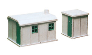 Peco - Ratio 238 2 Concrete Huts - N Gauge