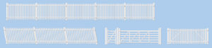 Peco - Ratio 420 GWR Station Fencing, White, (inc. gates & ramps) - OO Gauge