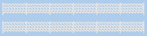 Peco - Ratio 426 LMS (MR) Station Fencing, white - OO Gauge
