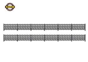 Peco - Ratio 427 LMS (MR) Station Fencing, Black - OO Gauge