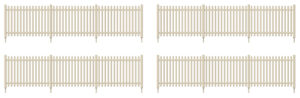 Peco - Ratio 432 SR Precast Concrete Pale Fencing - OO Gauge