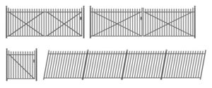 Peco - Ratio 435 Spear Fencing (gates & ramps) - OO Gauge