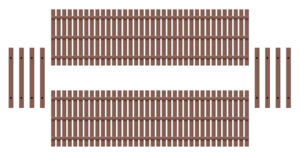 Peco - Ratio 437 Wooden Fencing - OO Gauge