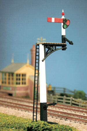 Peco - Ratio 466 GWR Square Post (4 Signals inc. Jcn/brackets) - OO Gauge