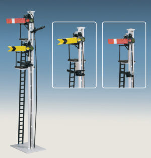 Peco - Ratio 493 SR Rail Built Signal Kit, Upper Quadrant - OO Gauge