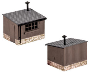 Peco - Ratio 511 Wooden Lineside Huts (2) - OO Gauge