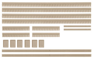 Peco - Ratio 516 Station Valancing, Notice Boards - OO Gauge