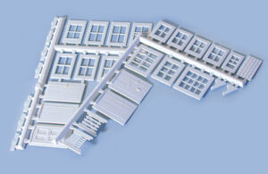 Peco - Wills SS86 Window, Doors, Gates & Porch - OO Gauge