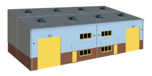 Peco - Wills SSM315 Industrial / Retail Unit Extension Kit - OO Gauge