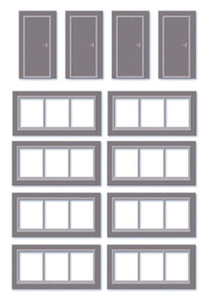 Peco - Wills SSM314 Extra Window & Doors Kit - OO Gauge