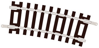 Peco ST-222 Half Curve, 1st Radius CODE 100 OO Gauge