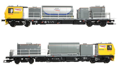 Bachmann 31-578SF Windhoff MPV 2-Car Set Network Rail Yellow OO Gauge