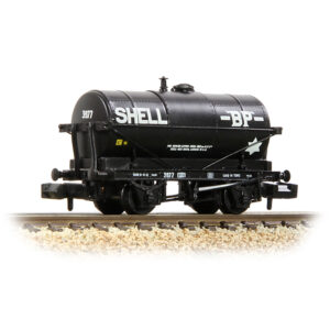 Graham Farish 373-660A 14T Tank Wagon 'Shell/BP' Black N Gauge
