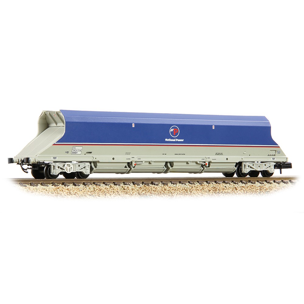 Graham Farish 373-811A HKA Bogie Hopper 'National Power' Blue N Gauge