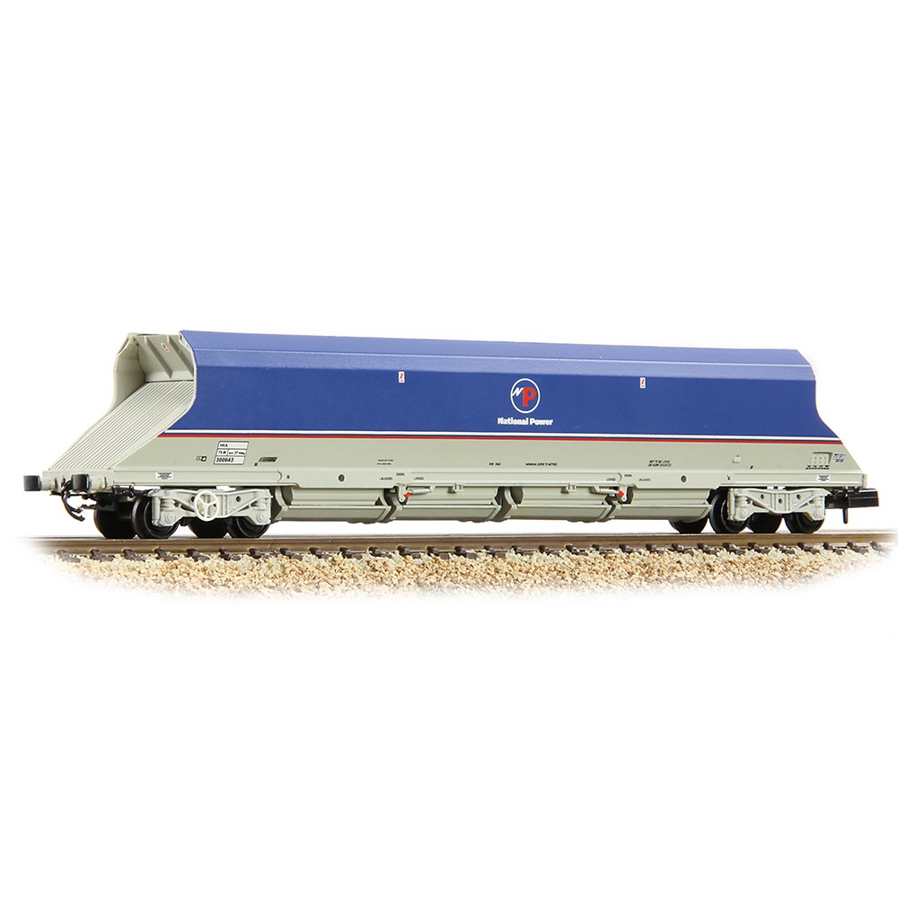 Graham Farish 373-811B HKA Bogie Hopper 'National Power' Blue N Gauge