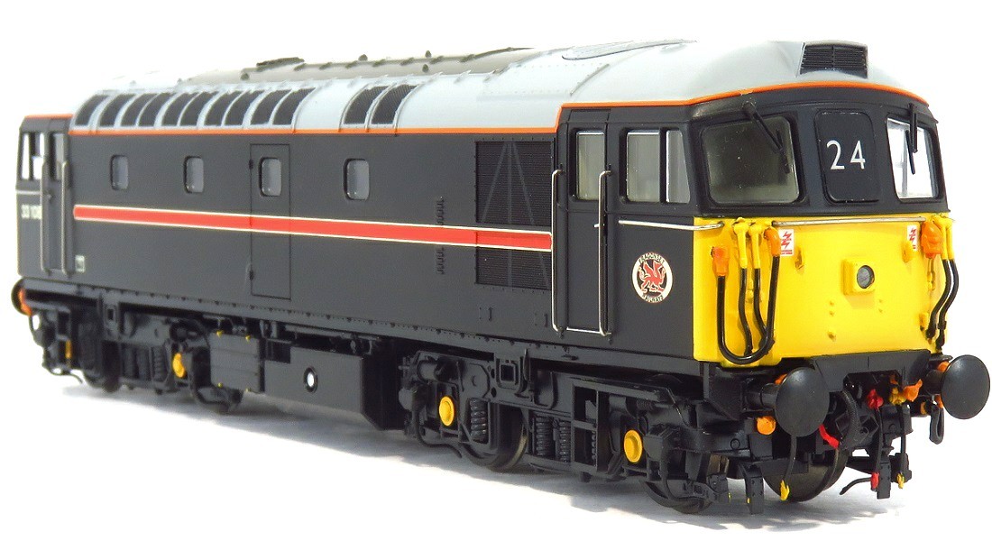 Heljan 3350 Class 33 - CLASS 33 108 FRAGONSET BLACK OO Gauge