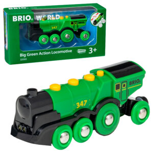 BRIO World - 33593 - Big Green Action Locomotive