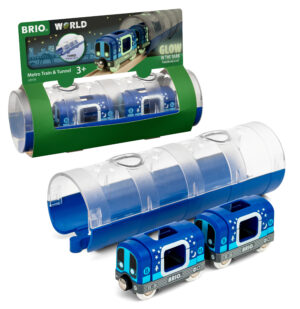 BRIO World - 33970 - Tunnel & Glow in the Dark Metro Train