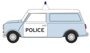 OXFORD DIECAST 76MV034 MINI VAN WEST MERCIA POLICE (PANDA) - OO gauge
