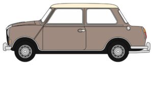 OXFORD DIECAST 76RE001 RILEY ELF MKIII ARIANCA BEIGE/PALE IVORY - OO gauge