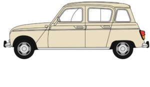 OXFORD DIECAST 76RN001 RENAULT 4 BEIGE - OO gauge