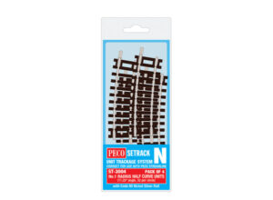 PECO ST-3004  Half Curve, 1st Radius (Pack of 4) N Gauge