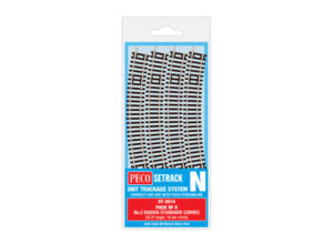 PECO ST-3014  Standard Curve, 2nd Radius (Pack of 8) N Gauge