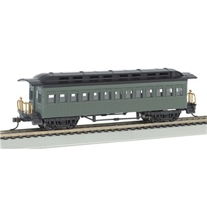 Bachmann USA - 13405 1860 - 1880 Coach - Painted, Unlettered - Green - HO Scale
