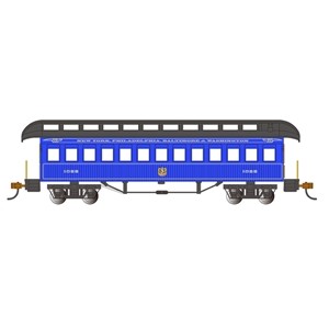 Bachmann USA - 15105 Old Time Coach Clerestory Roof - Coach - B&O Royal Blue - HO Scale
