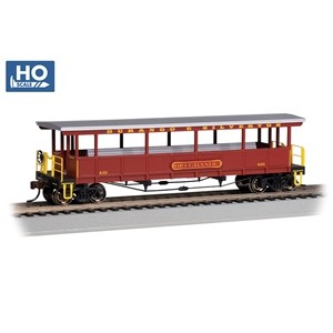 Bachmann USA - 17431 Open-Sided Excursion Car with Seats - Durango & Silverton #410 - HO Scale