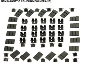 Dapol 2A-000-014 NEM MAGNETIC COUPLING POCKETS (20) N Gauge