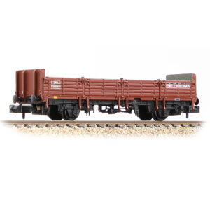 Graham Farish 373-629A BR OBA Open Wagon Low Ends BR Freight Brown (Railfreight) N Gauge