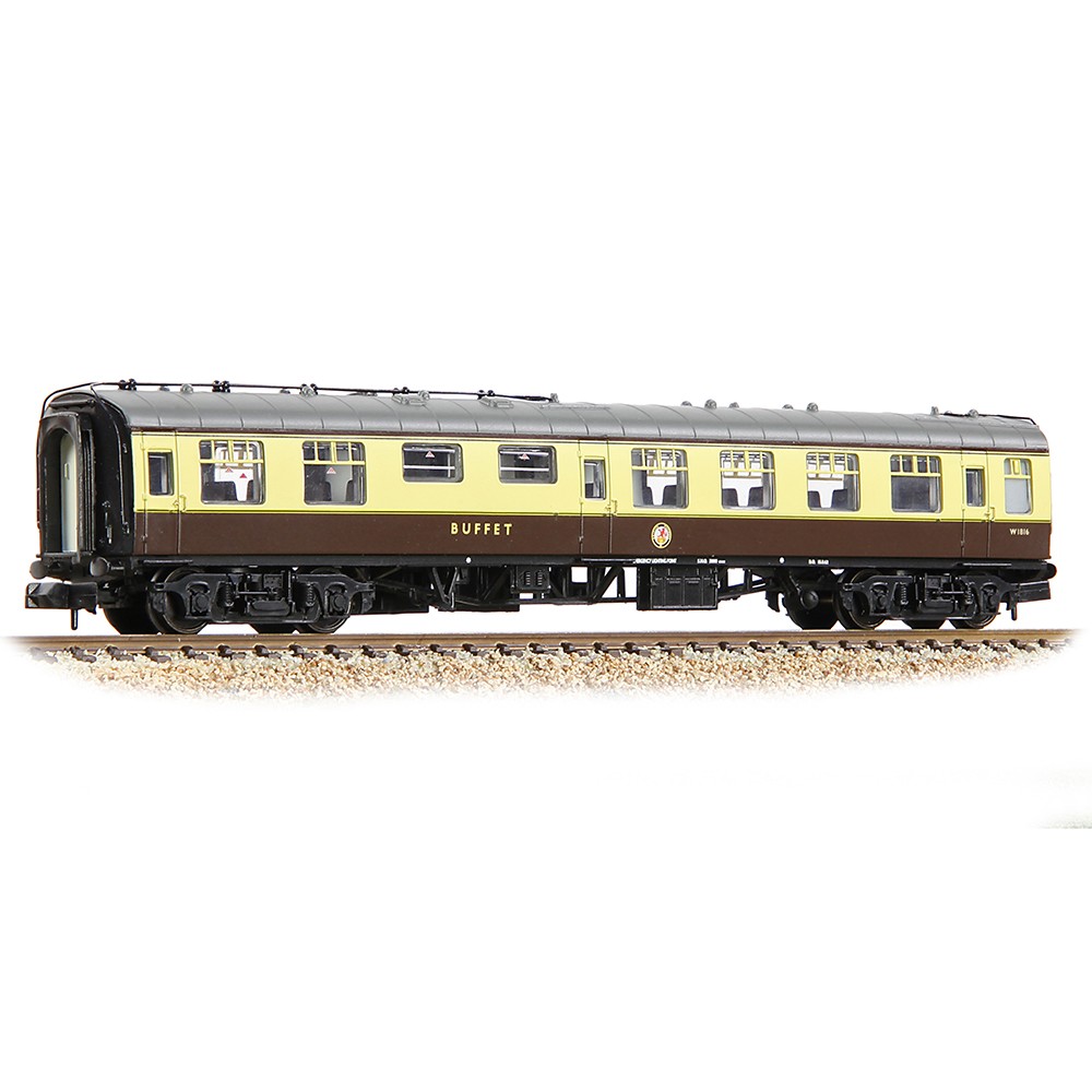 Graham Farish 374-109B BR Mk1 RMB Restaurant Miniature Buffet BR (WR) Chocolate & Cream N Gauge