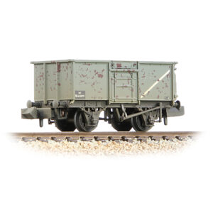 Graham Farish 377-227G BR 16T Steel Mineral Wagon with Top Flap Doors BR Grey [W] N Gauge