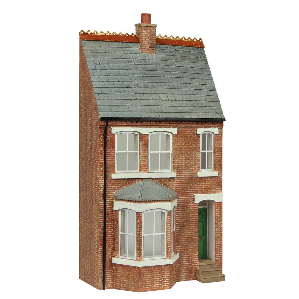 Bachmann Scenecraft 44-0213G Low Relief Left Hand Bay Terrace Green OO Gauge