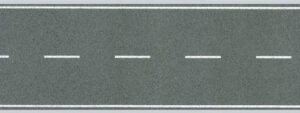 Faller - FA170630 - Flexible Road Foil Double Lane with Markings 1000x80mm