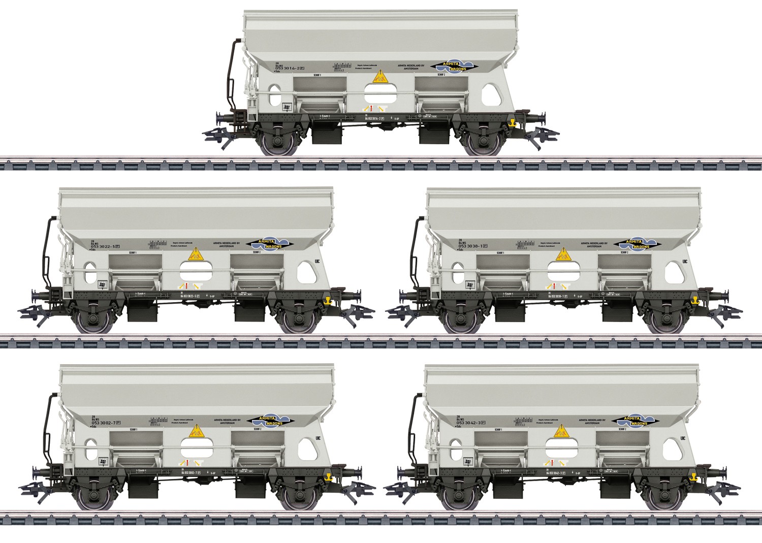 Marklin Hopper Marklin - MN46306 - Armita Tds Hopper Wagon Set (5) IV - Rainbow Railways