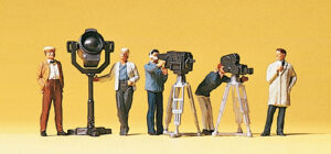 Preiser - PR10062 - Film/TV Crew (5) and Accessories Exclusive Figure Set