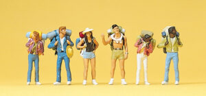 Preiser - PR10296 - Young Backpackers (6) Exclusive Figure Set