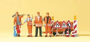 Preiser - PR10347 - Roadworkers (4) and Accessories Exclusive Figure Set