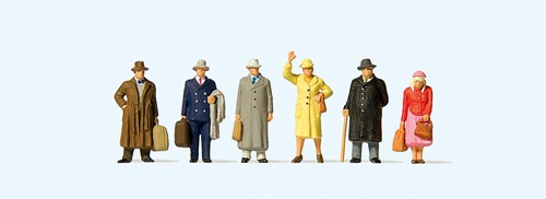 Preiser Set Preiser - PR10664 - Passengers Era III (6) Exclusive Figure Set ...