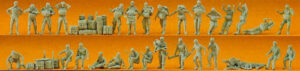 Preiser - PR16508 - German Army Paratroopers (30) Kit