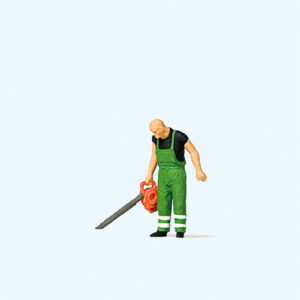 Preiser - PR28188 - Leaf Blower Figure