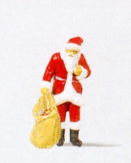 Preiser - PR29027 - Santa Claus with Sack of Gifts Figure