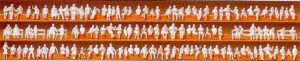 Preiser - PR79007 - Seated Persons (120) Unpainted Figures N Gauge