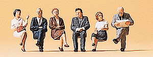 Preiser - PR79156 - Passengers Seated (6) Figure Set
